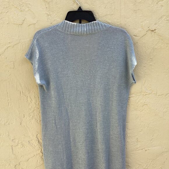 Eileen Fisher cap sleeved oversized knit top sz S - Picture 4 of 4
